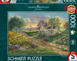 Puzzle "Thomas Kinkade: Sonnenblumenfelder", 1000 Teile