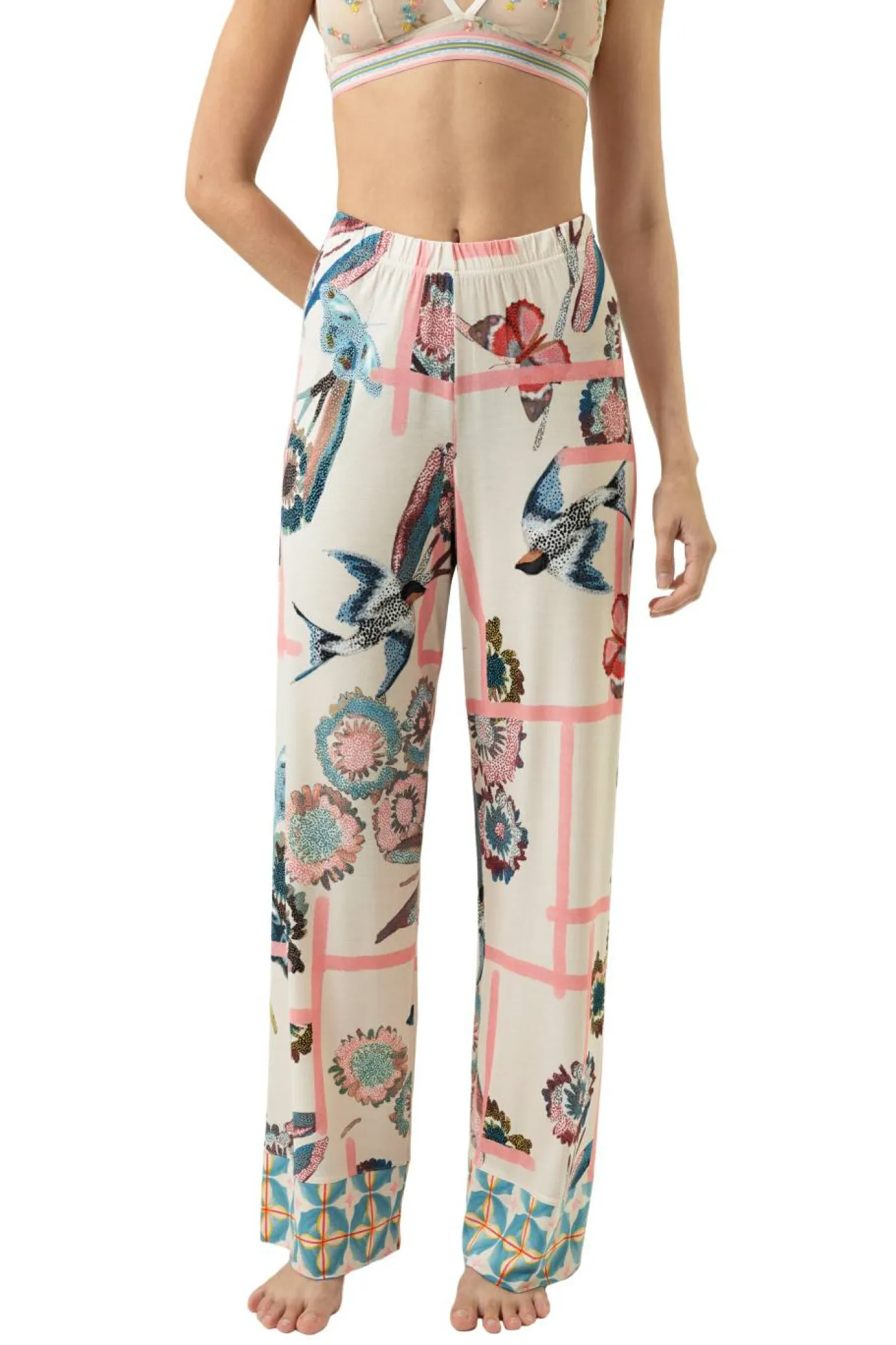 Pyjamahose "Fragmented Garden"