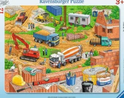 Rahmenpuzzle "Arbeit auf der Baustelle", 12 Teile