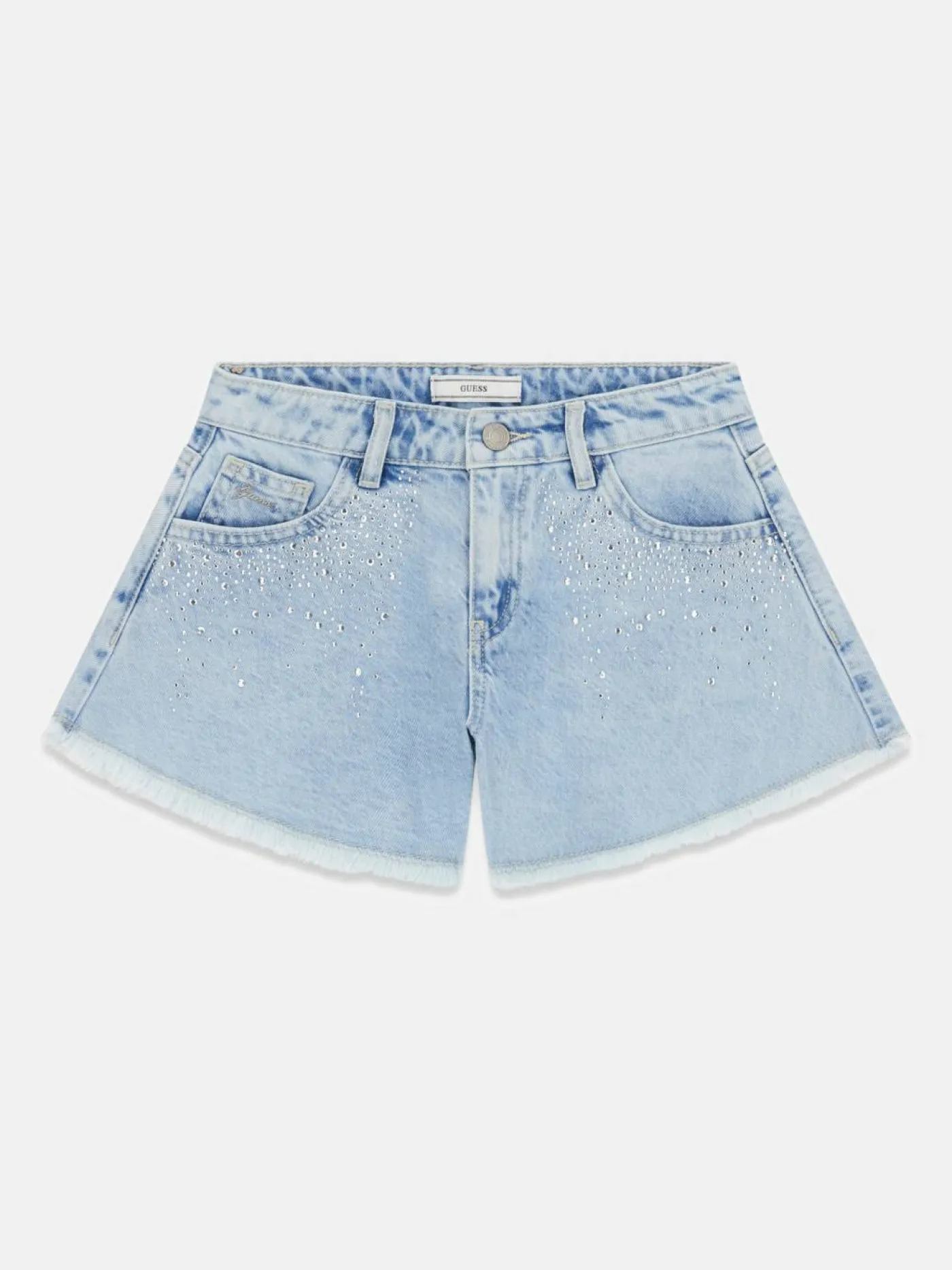 Rhinestones Denim-Shorts