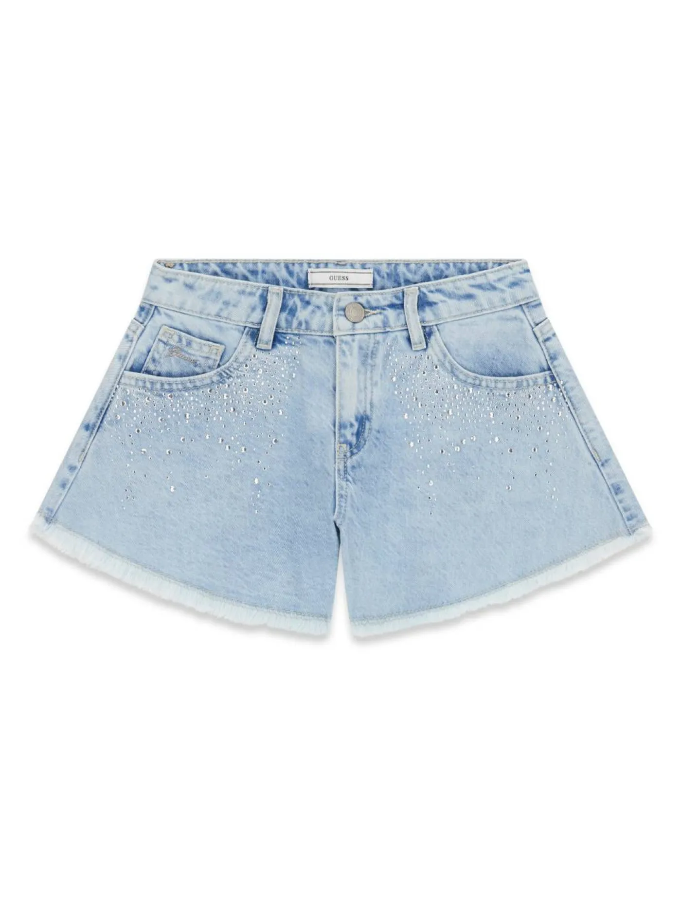 Rhinestones Denim-Shorts