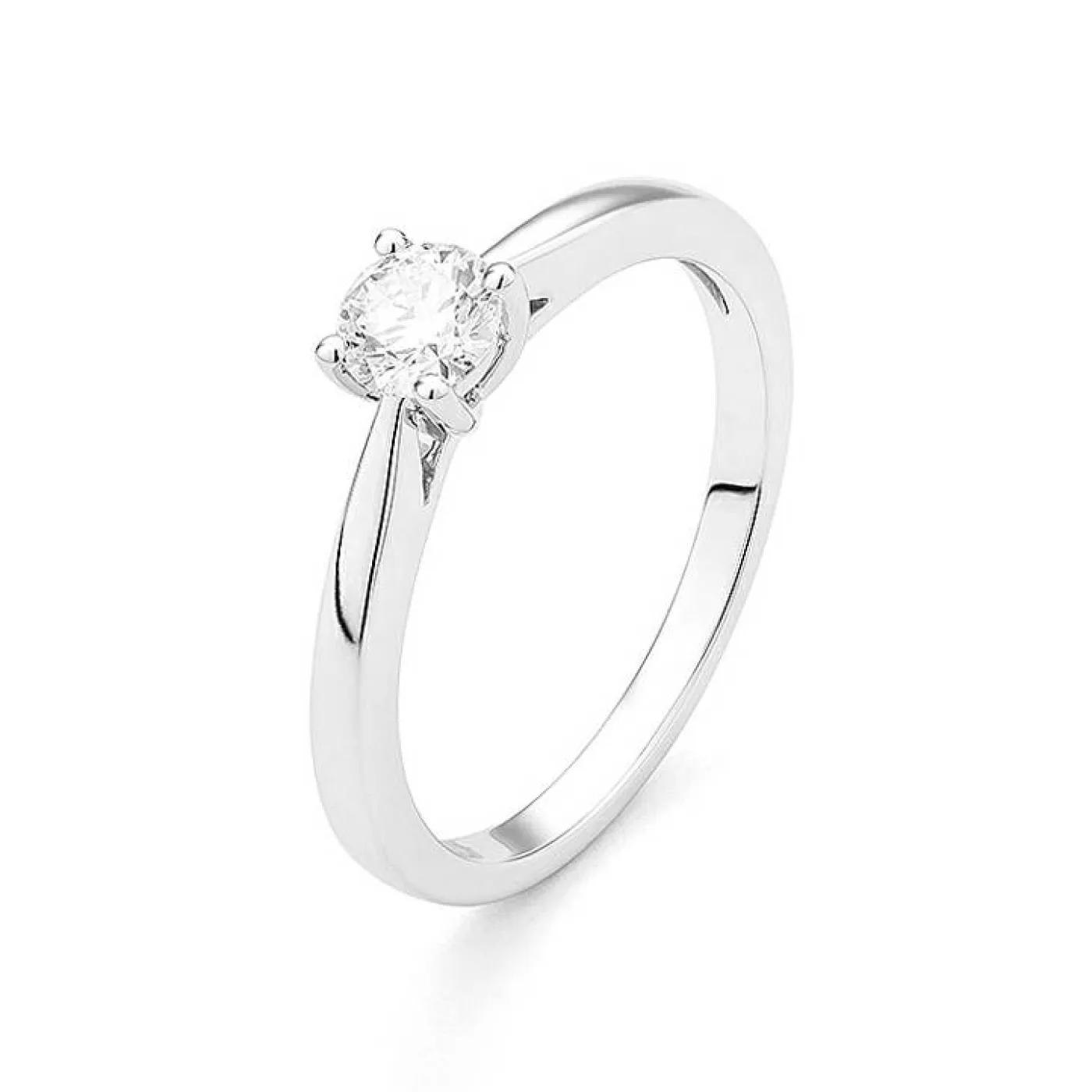 Ring mit Brillant, 585/- WG