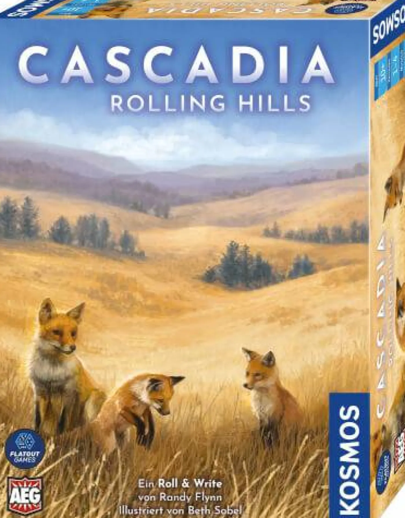 Roll- and Write-Spiel "Cascadia - Rolling Hills"