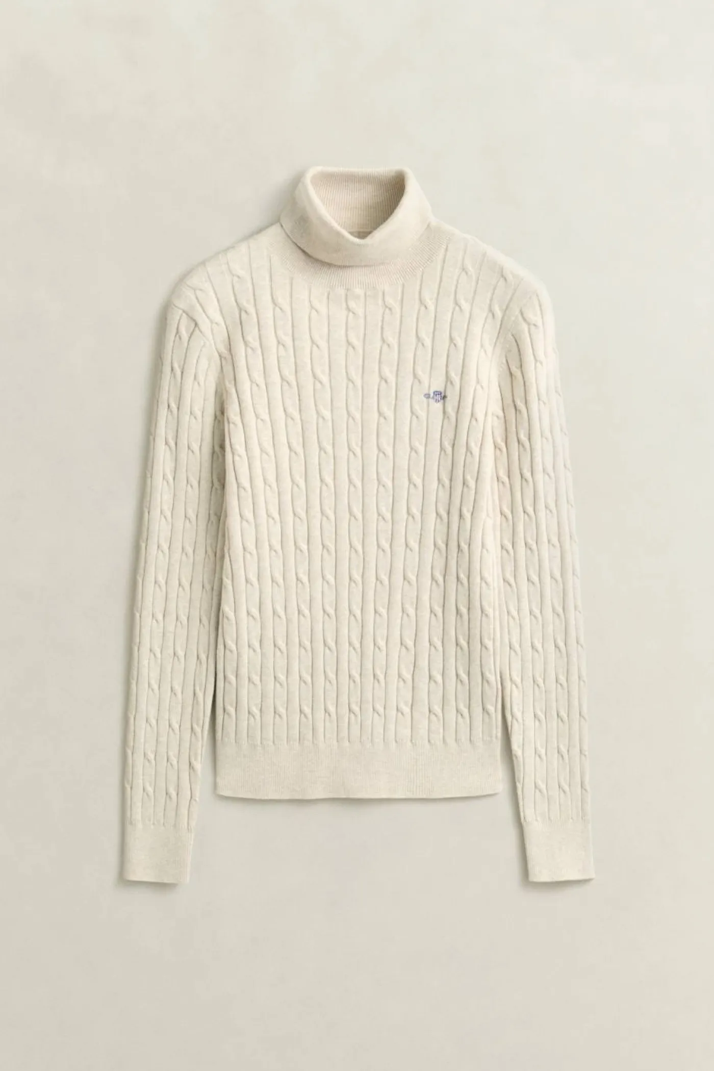 Rollkragenpullover "STRETCH COTTON CABLE"