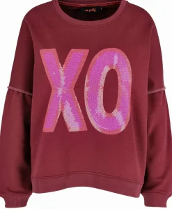 Rundhalspullover "XO Pailette"