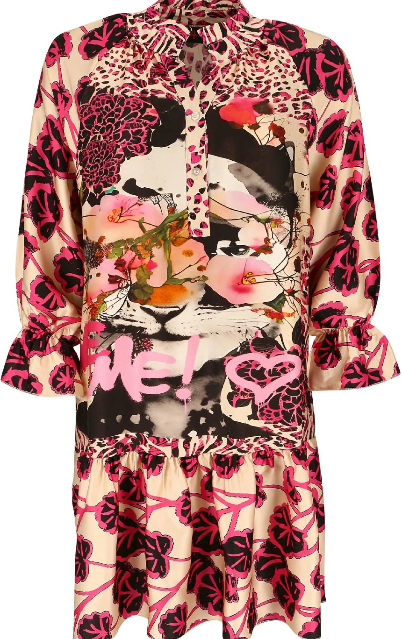 Satin-Kleid "Love Me"