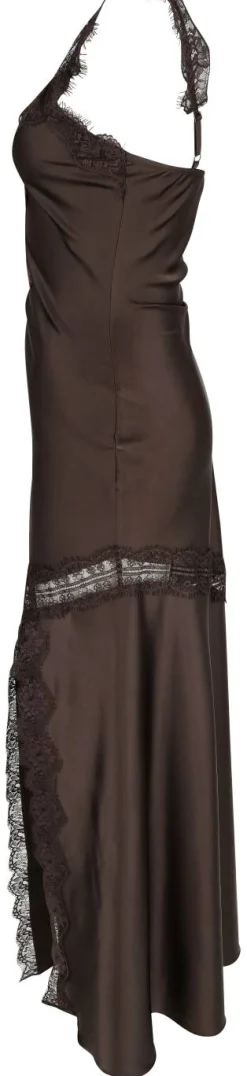 Satin-Maxikleid