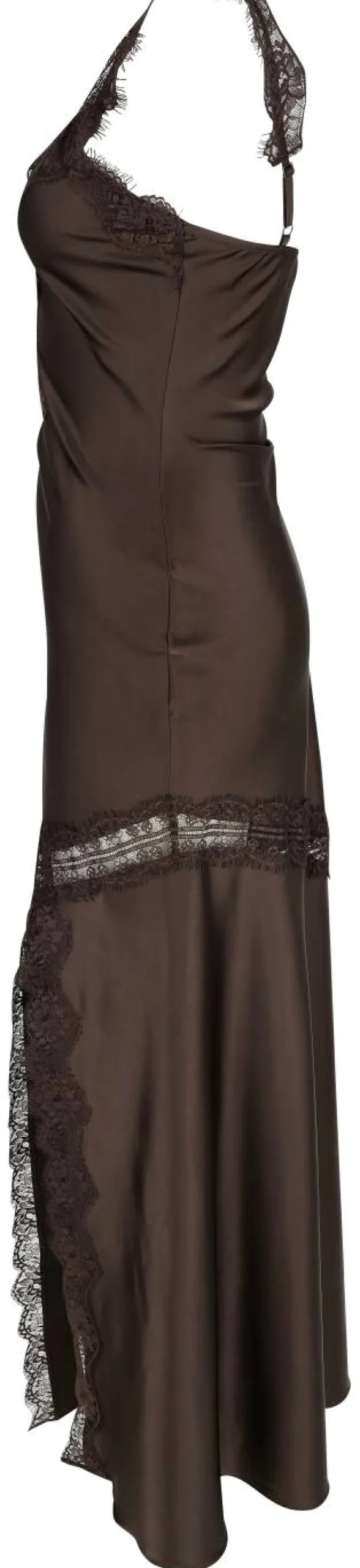 Satin-Maxikleid