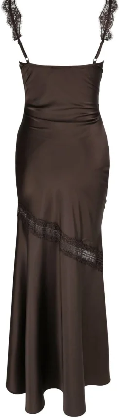 Satin-Maxikleid