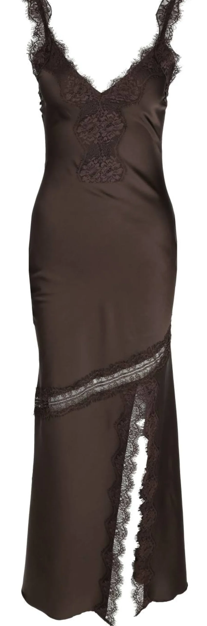 Satin-Maxikleid