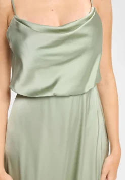 Satin-Maxikleid