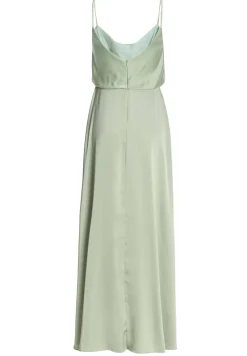 Satin-Maxikleid
