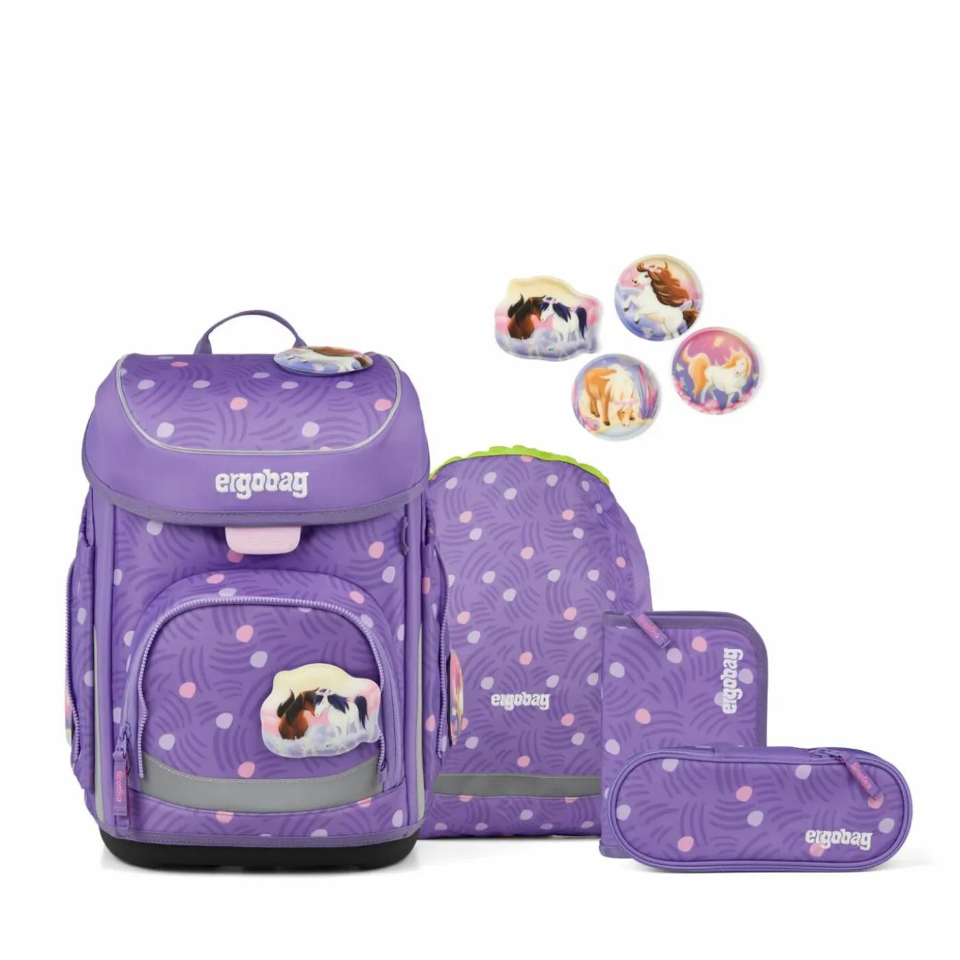 Schulranzen Set Cubo "PonyBäradies"