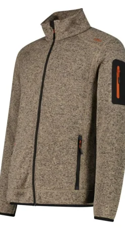 Schwere Fleecejacke Knit-Tech Meliert