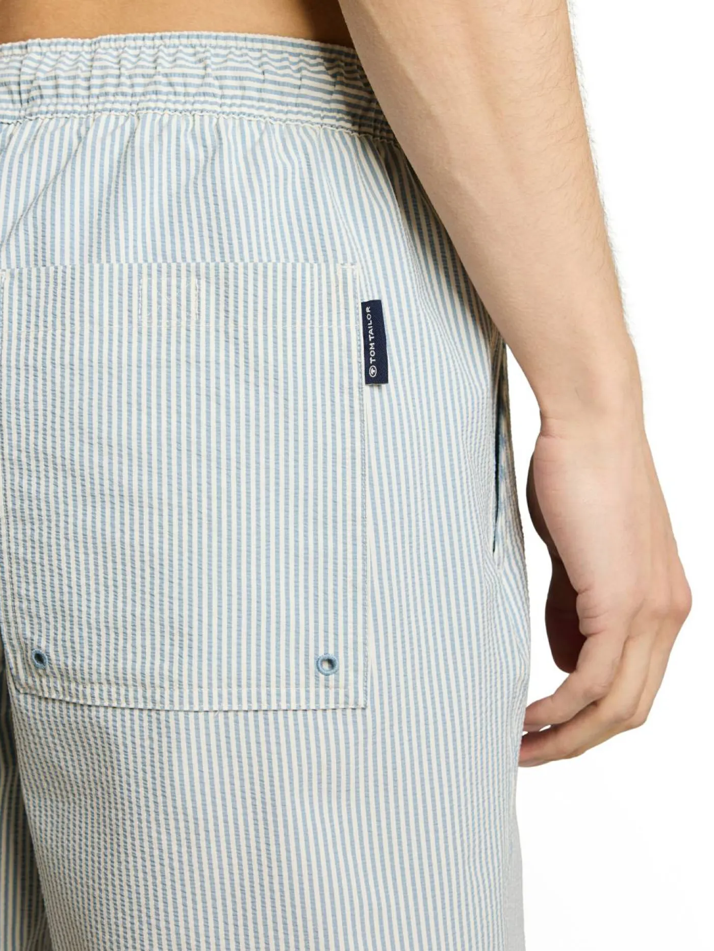 Seersucker-Badeshorts