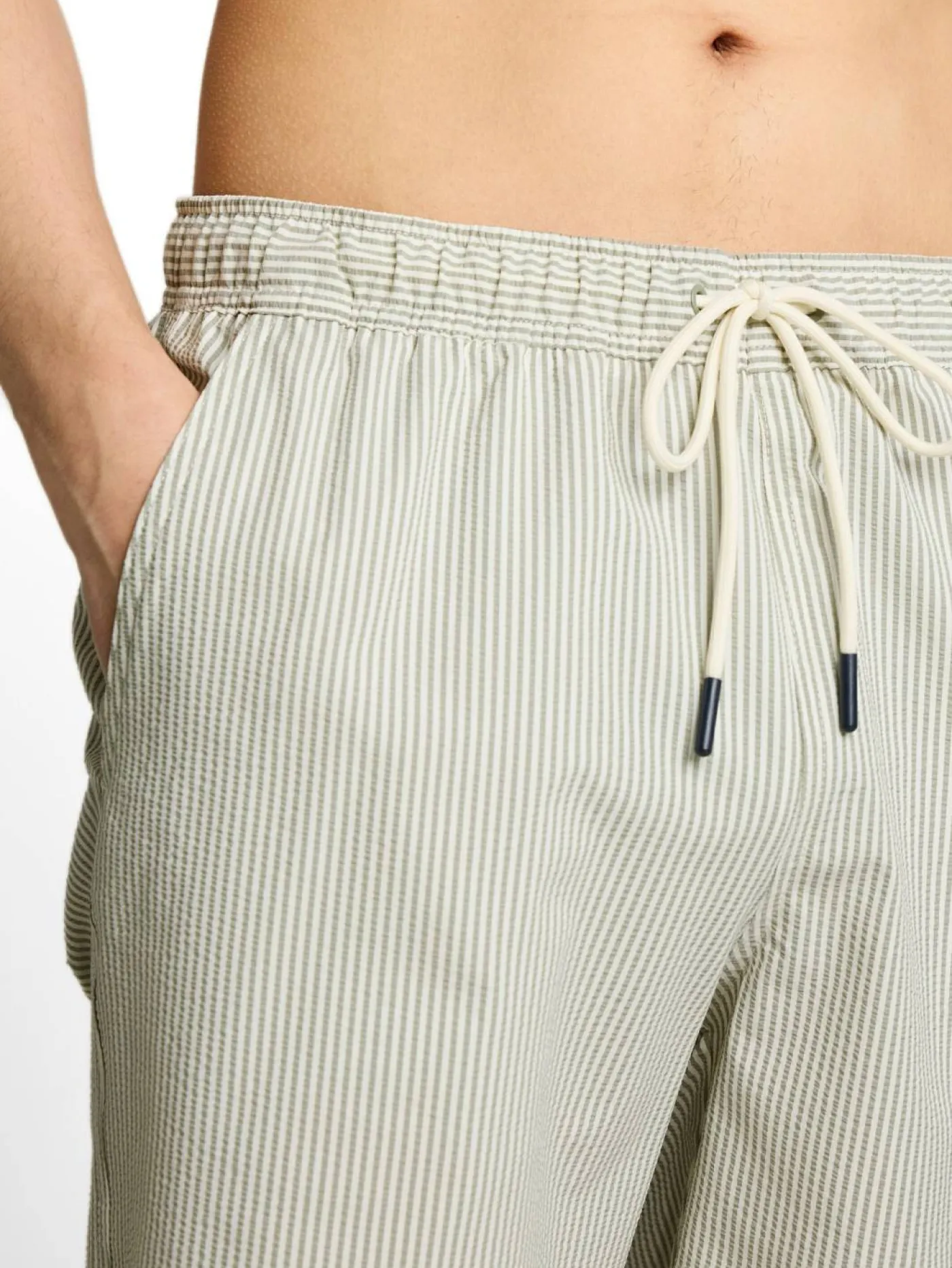 Seersucker-Badeshorts