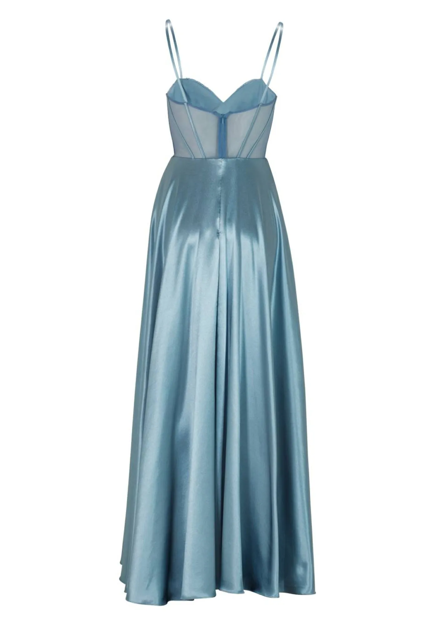 See-through-Corsagenkleid mit Ziersteinen