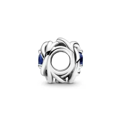 September Geburtsstein Blauer Ewigkeitskreis Charm