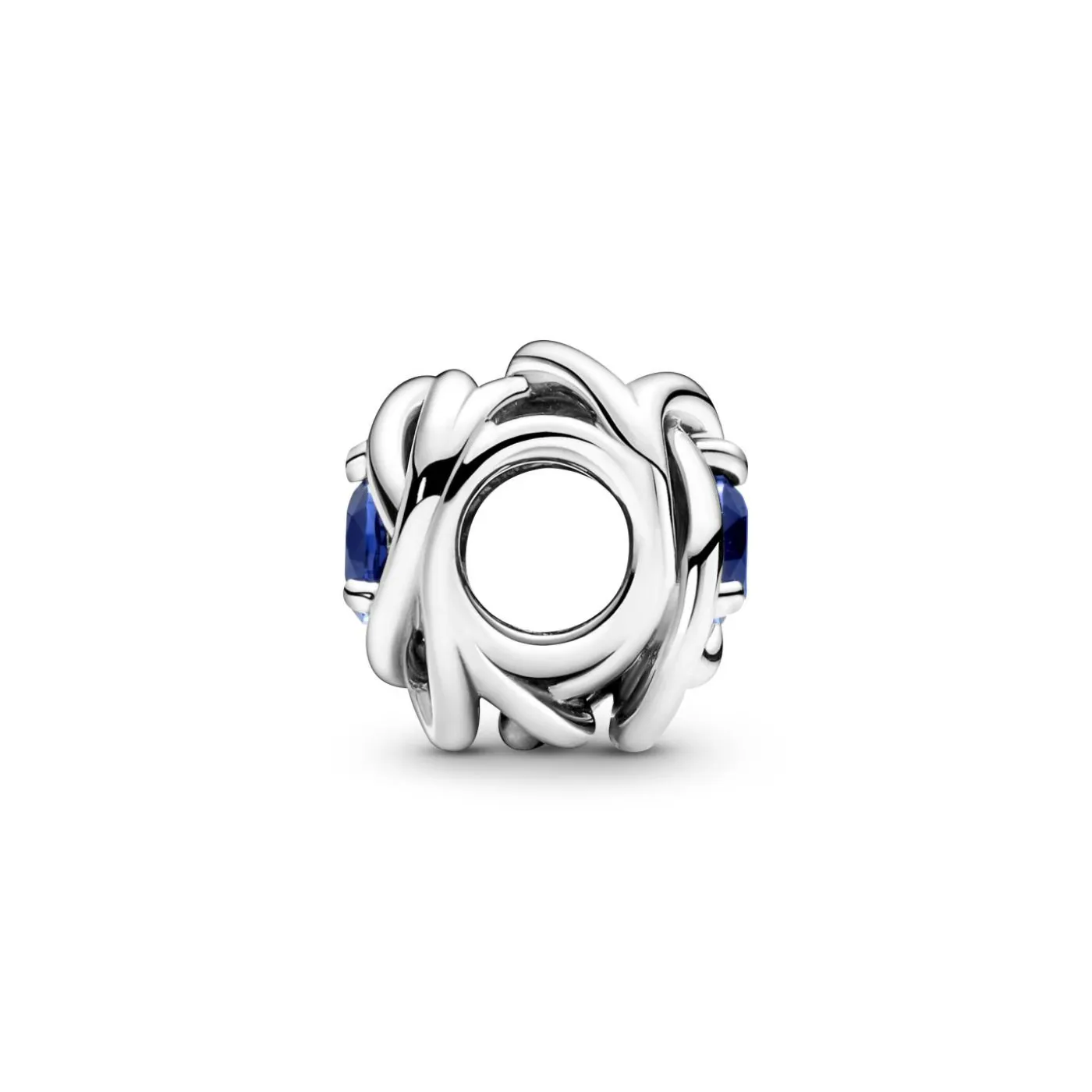 September Geburtsstein Blauer Ewigkeitskreis Charm