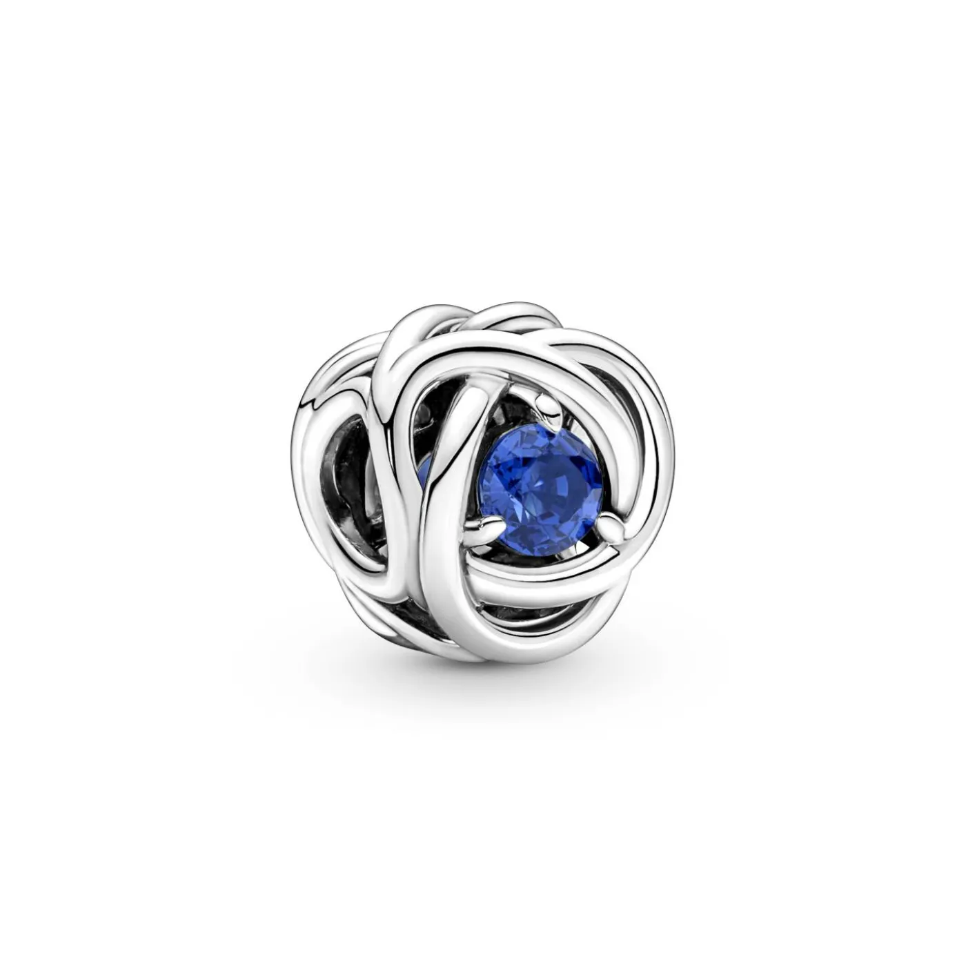 September Geburtsstein Blauer Ewigkeitskreis Charm