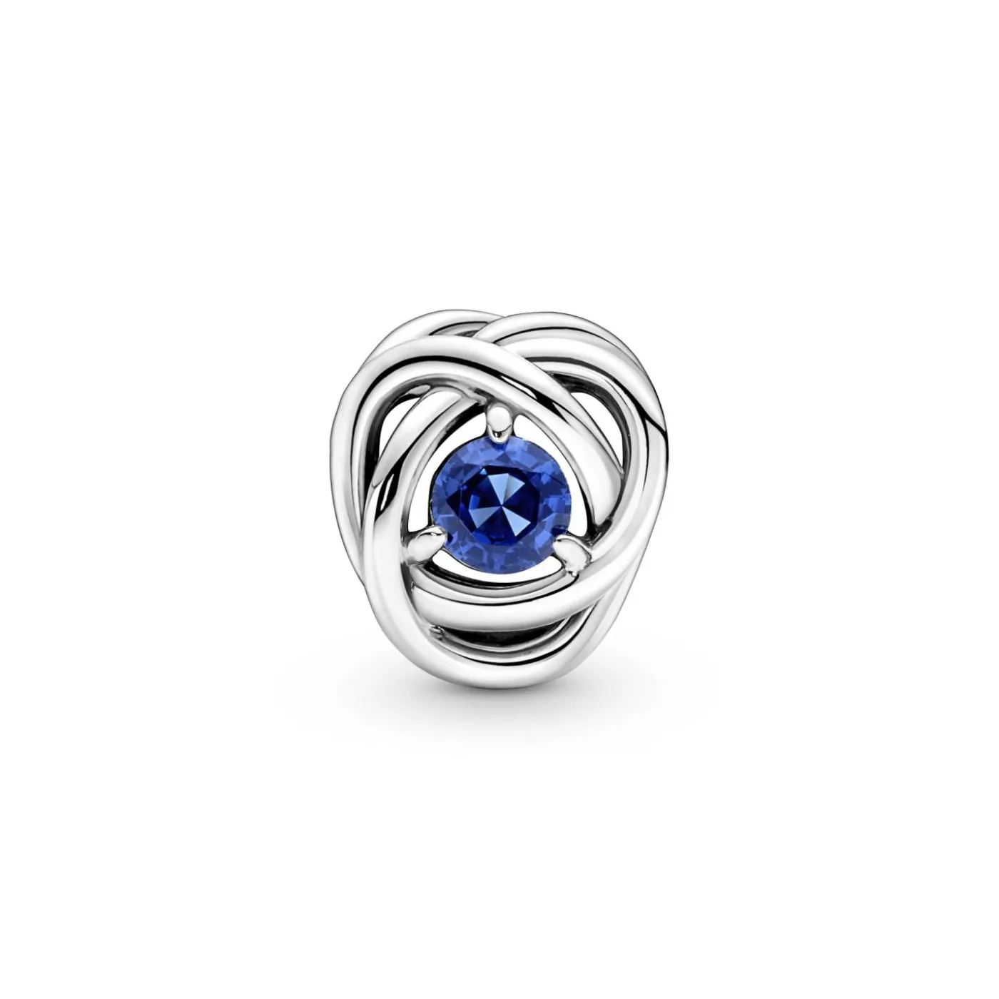 September Geburtsstein Blauer Ewigkeitskreis Charm