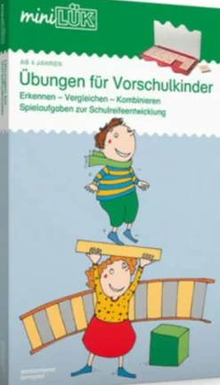 Set - Übungen für Vorschulkinder, Set mit diversen Artikeln, von 4 - 6 Jahren