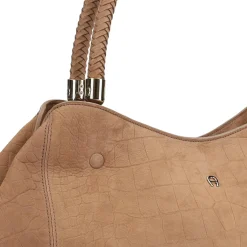 Shopper L "Carré Soft Croco"