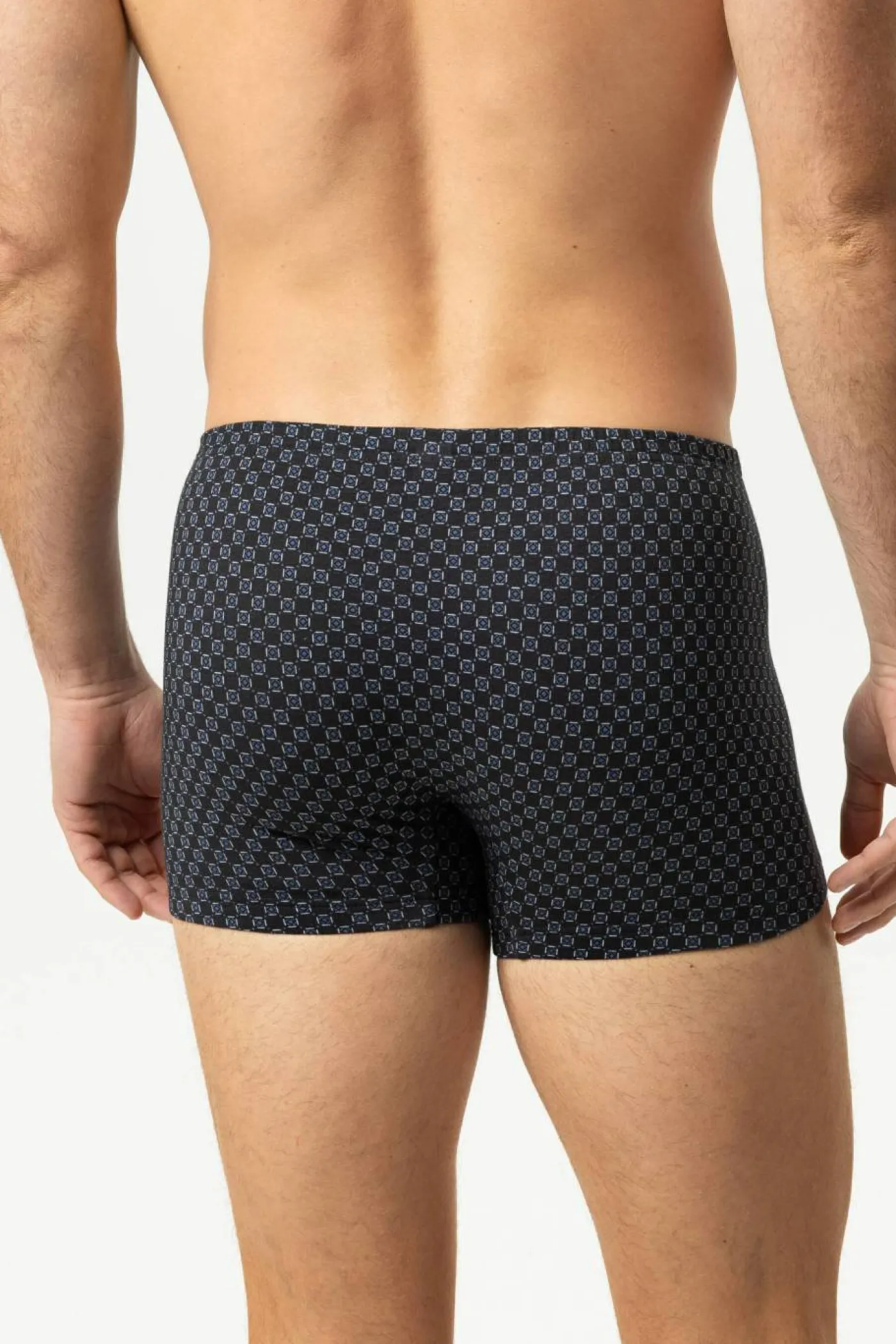 Shorty-Boxershorts "White Squares"