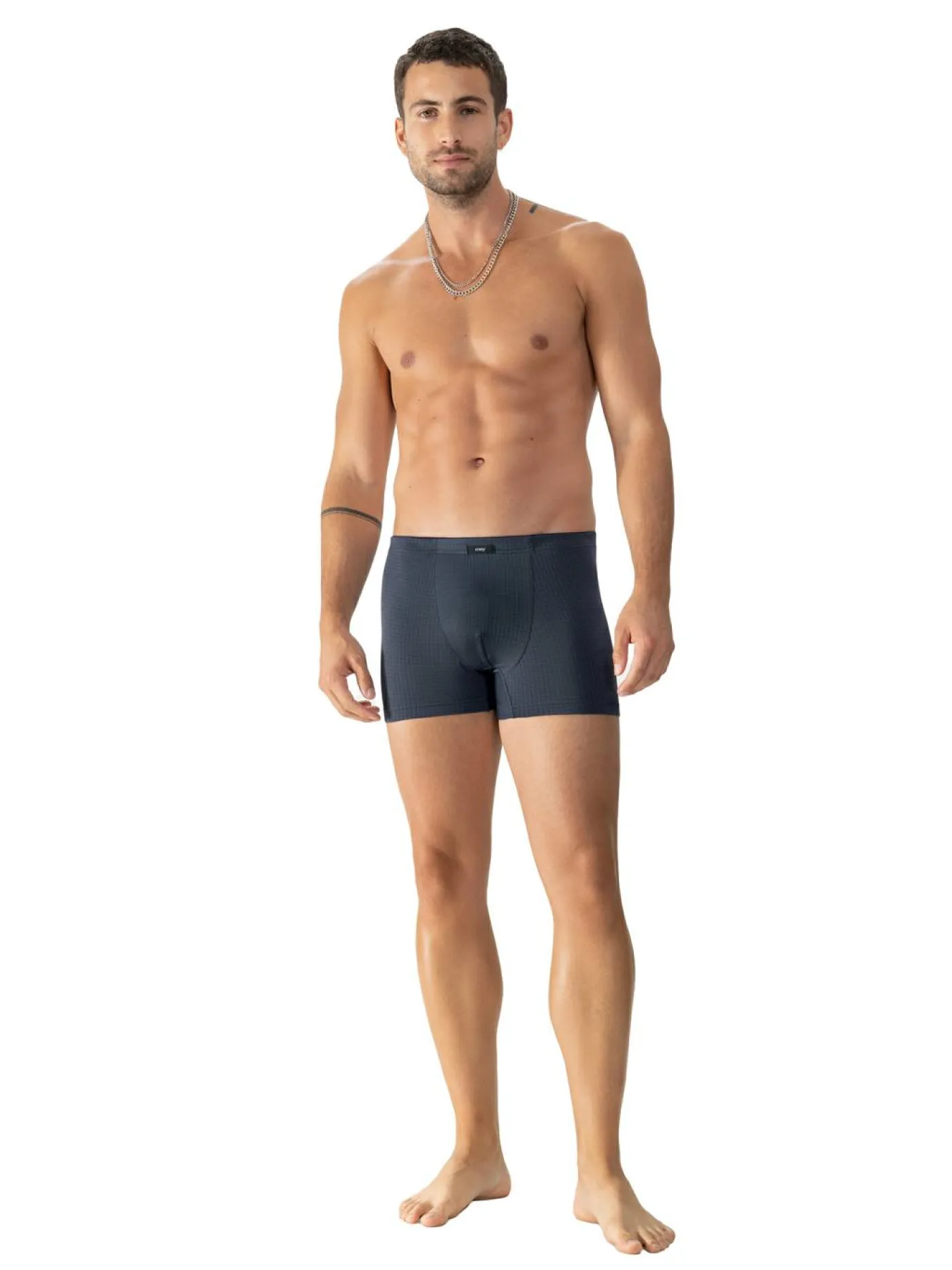 Shorty-Boxershorts "Blue Check"