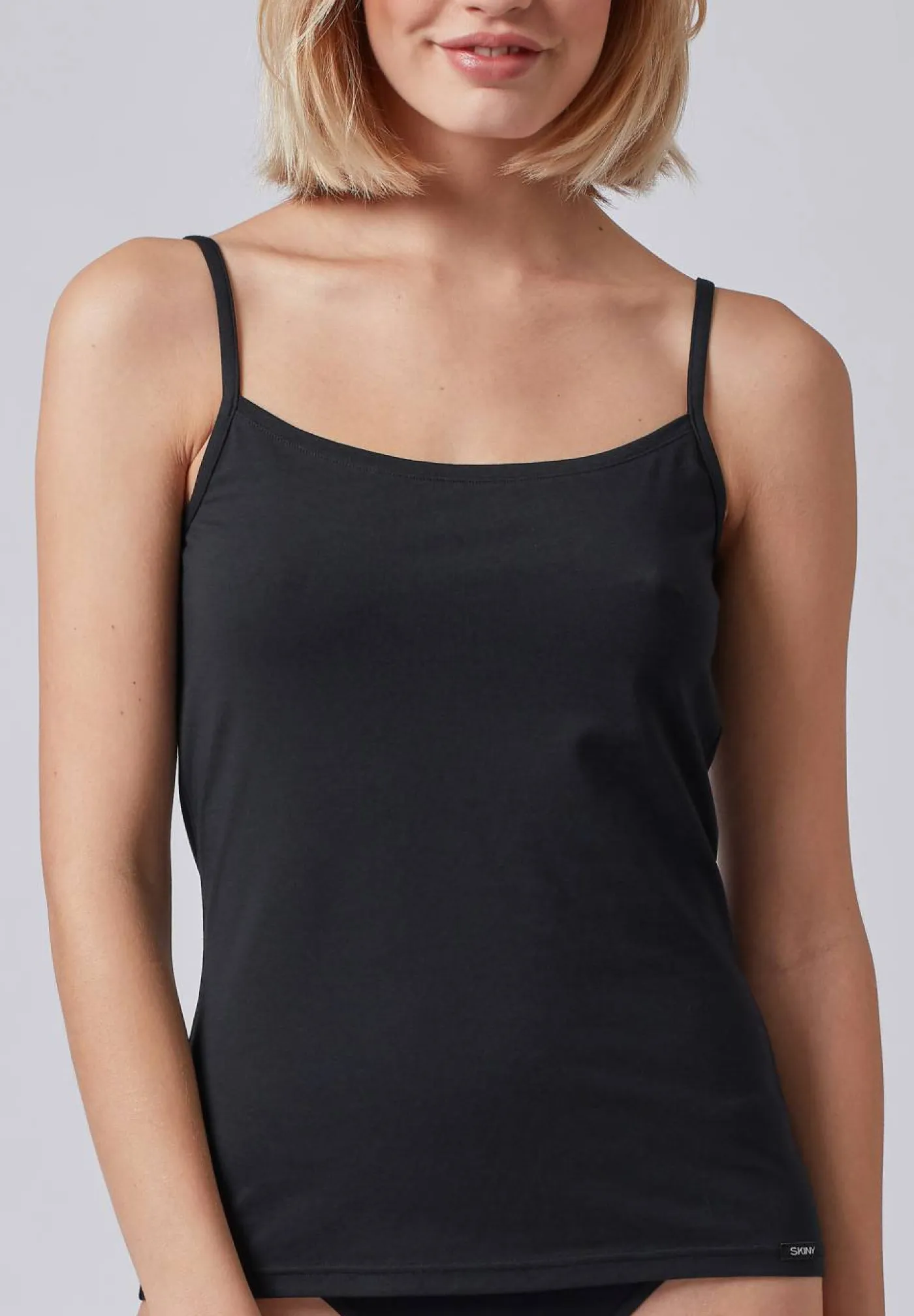 Skiny Damen Spaghettishirt Cotton Essentials