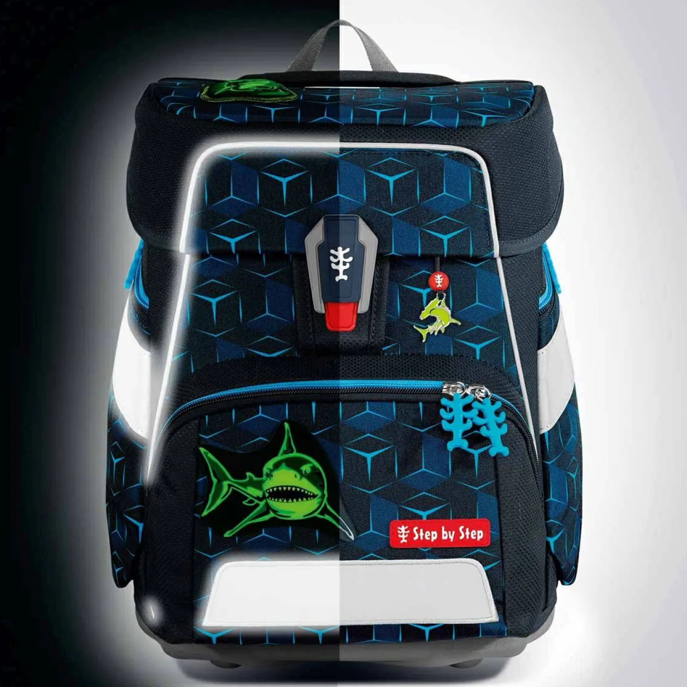 SPACE SHINE Schulranzen-Set "Shark Dexter"
