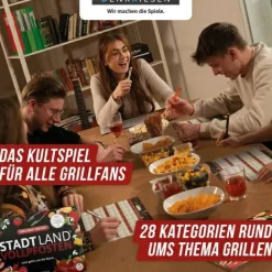 Spielblock "Stadt Land Vollpfosten® - Grillparty-Edition"