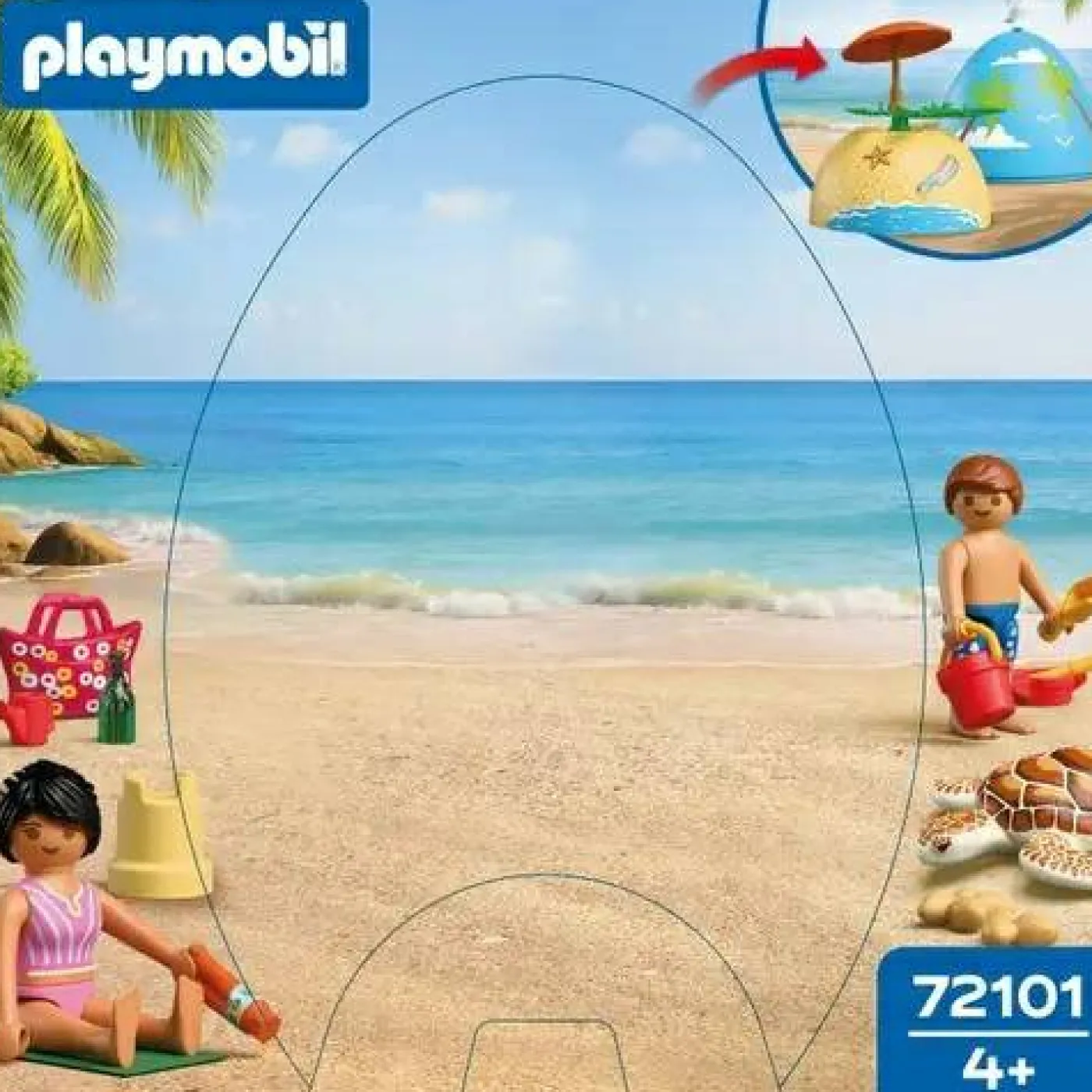 Spiel-Ei: Strandurlaub