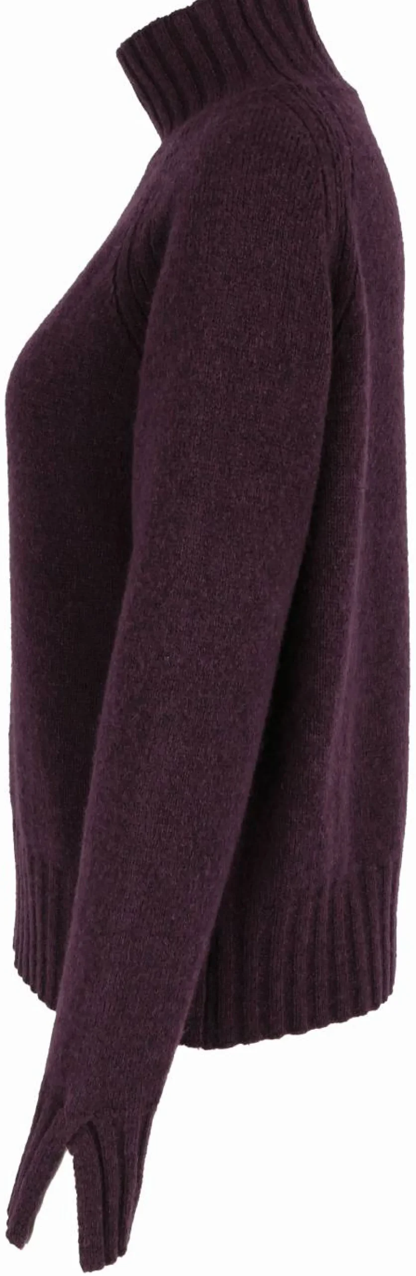 Stehkragen-Pullover aus Wolle