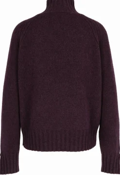 Stehkragen-Pullover aus Wolle