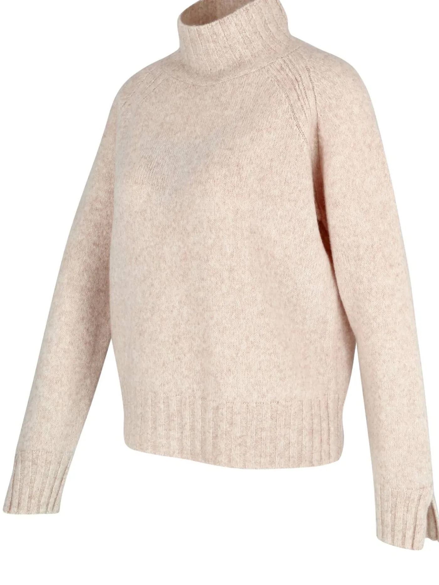 Stehkragen-Pullover aus Wolle