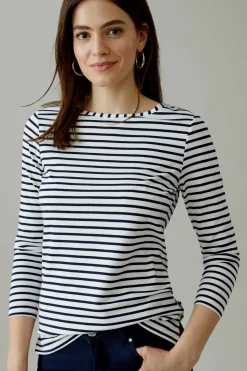 SUMIKO Langarmshirt elastische Cotton-Modalmischung