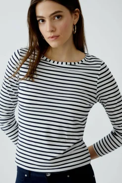 SUMIKO Langarmshirt elastische Cotton-Modalmischung