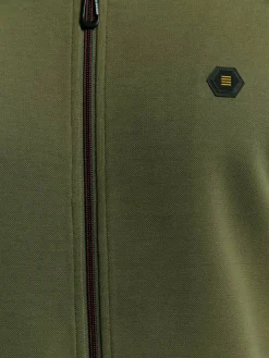 Sweater Full Zipper Pique Bomber