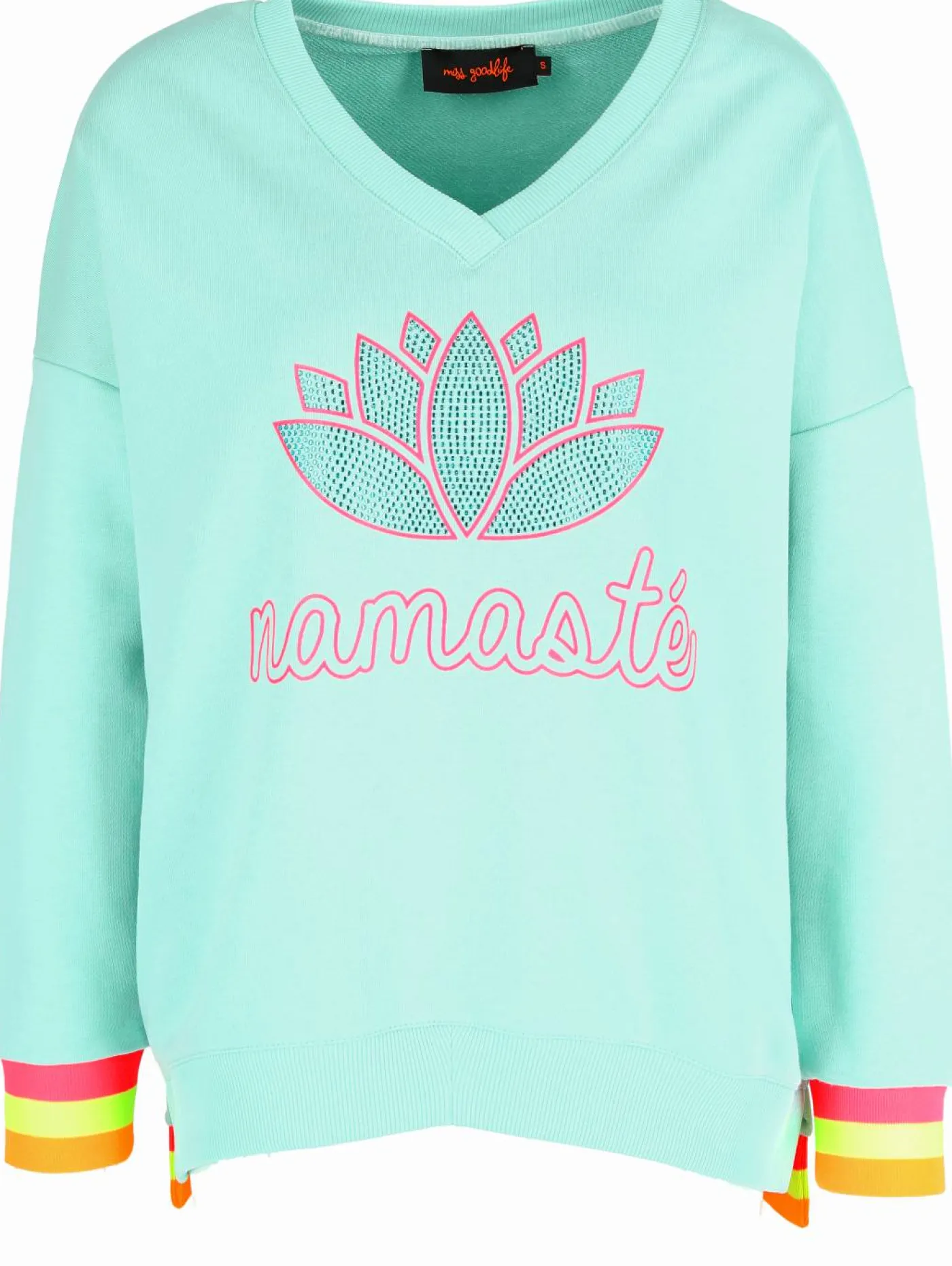 Sweater "Namasté Contrast Strass"