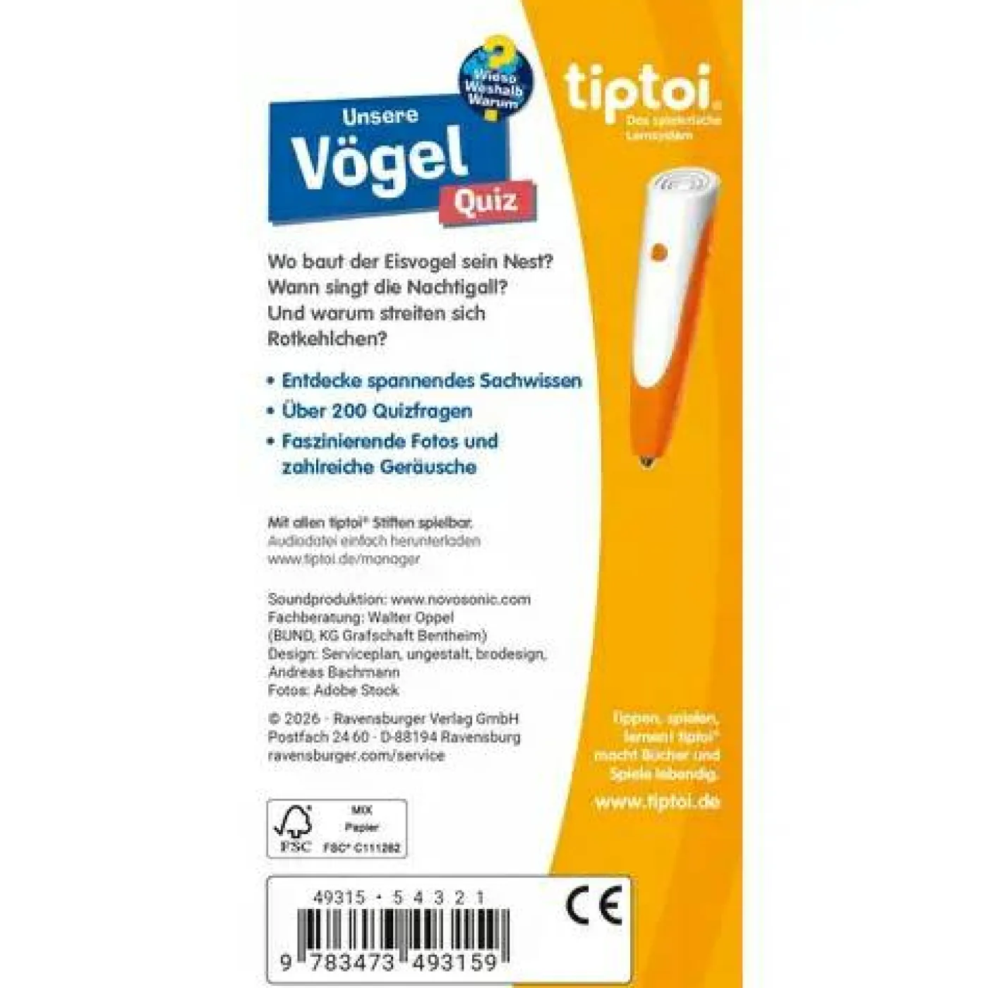 tiptoi® WWW Quiz Vögel