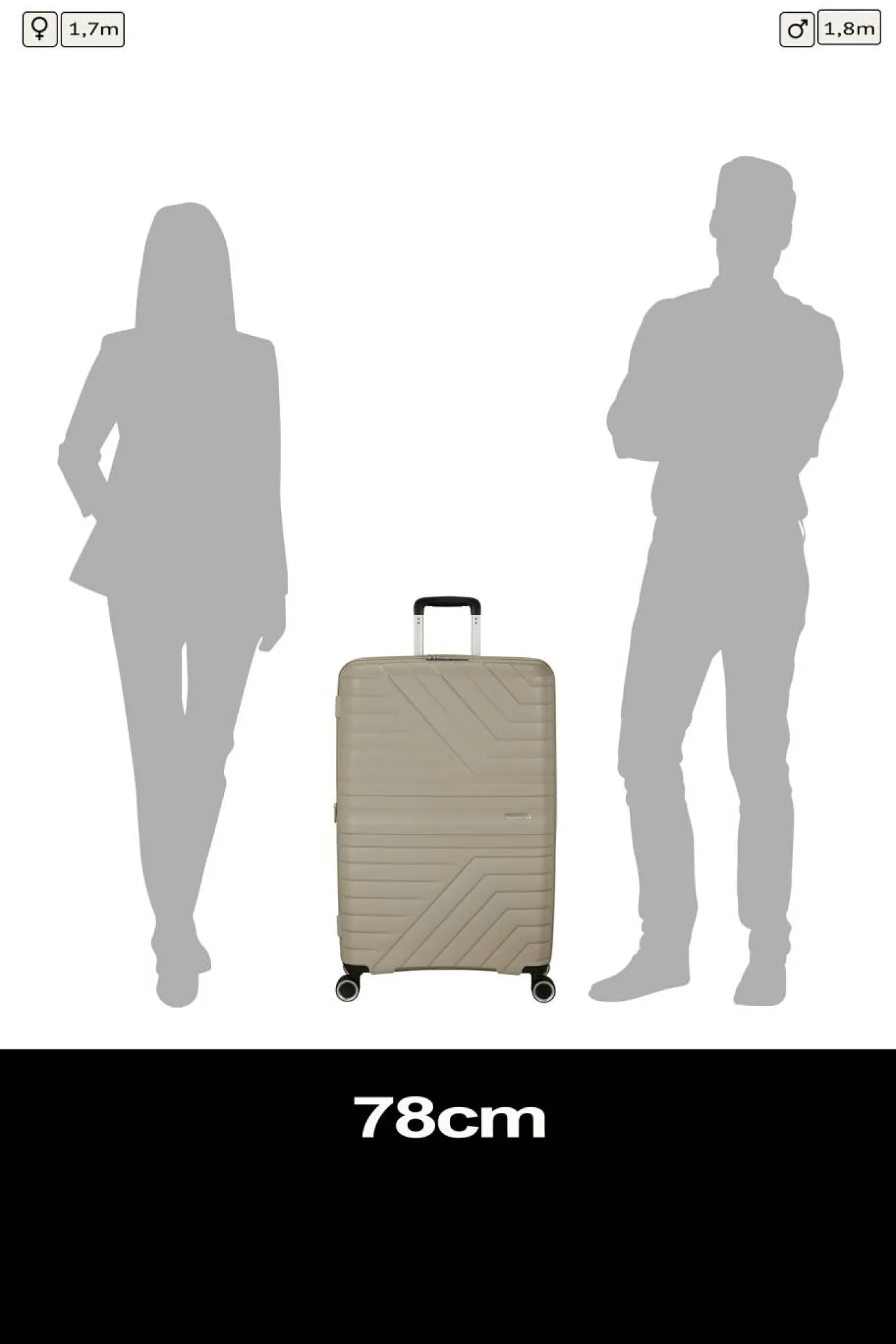 Trolley "Flytwist", 77 cm