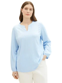 T-shirt blouse vertical stripe