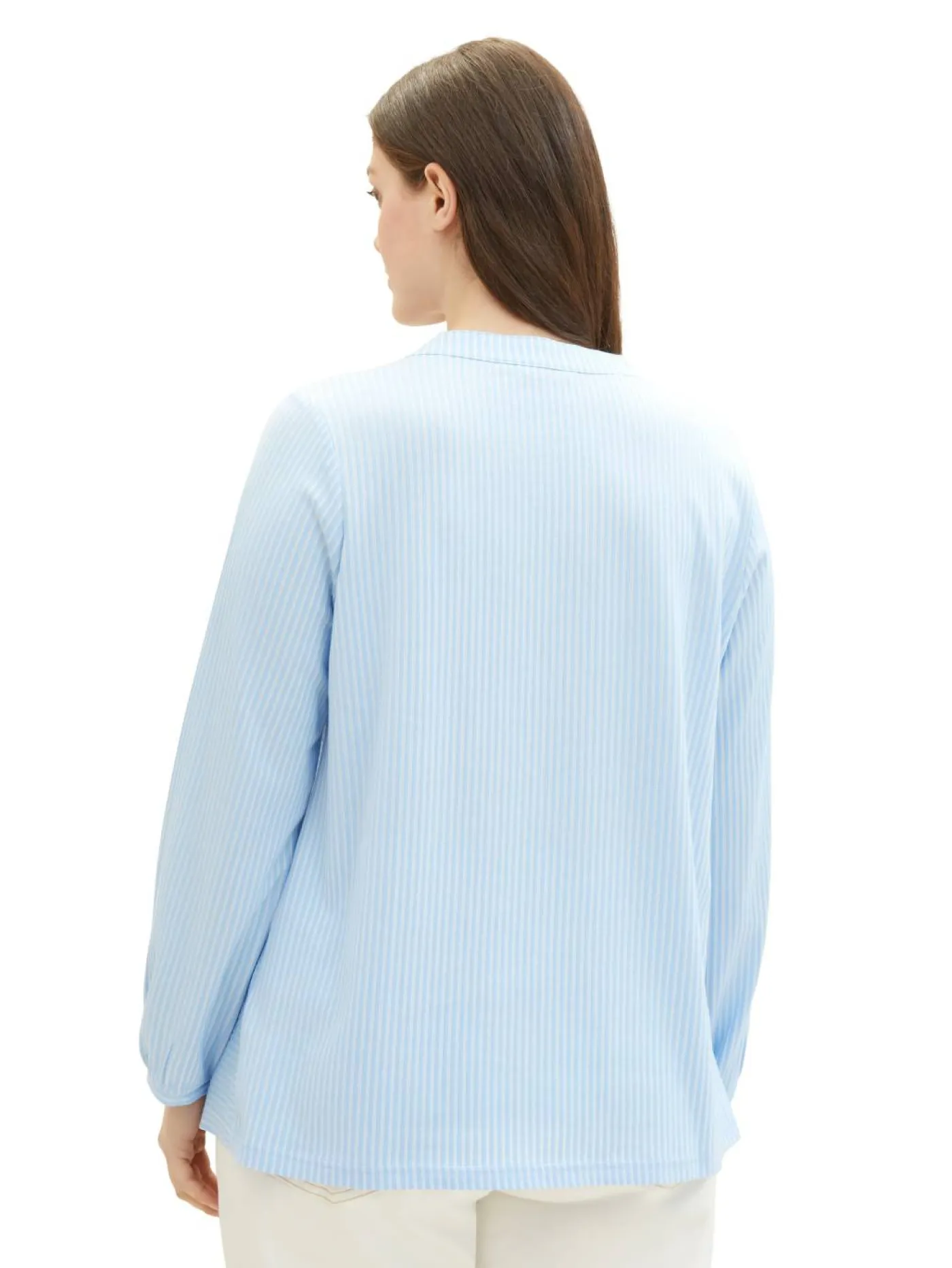T-shirt blouse vertical stripe