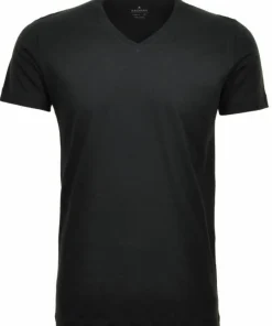 2 T-Shirt Doppelpack Bodyfit mit V-Ausschnitt