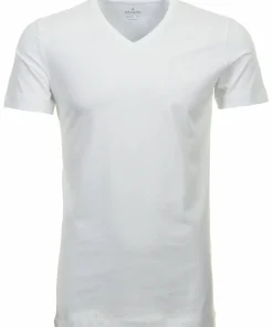 2 T-Shirt Doppelpack Bodyfit mit V-Ausschnitt