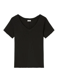 T-shirt, short sleeve, v-neck, regu