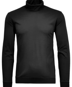 Turtle neck with bottom rib