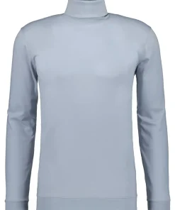 Turtle neck with bottom rib
