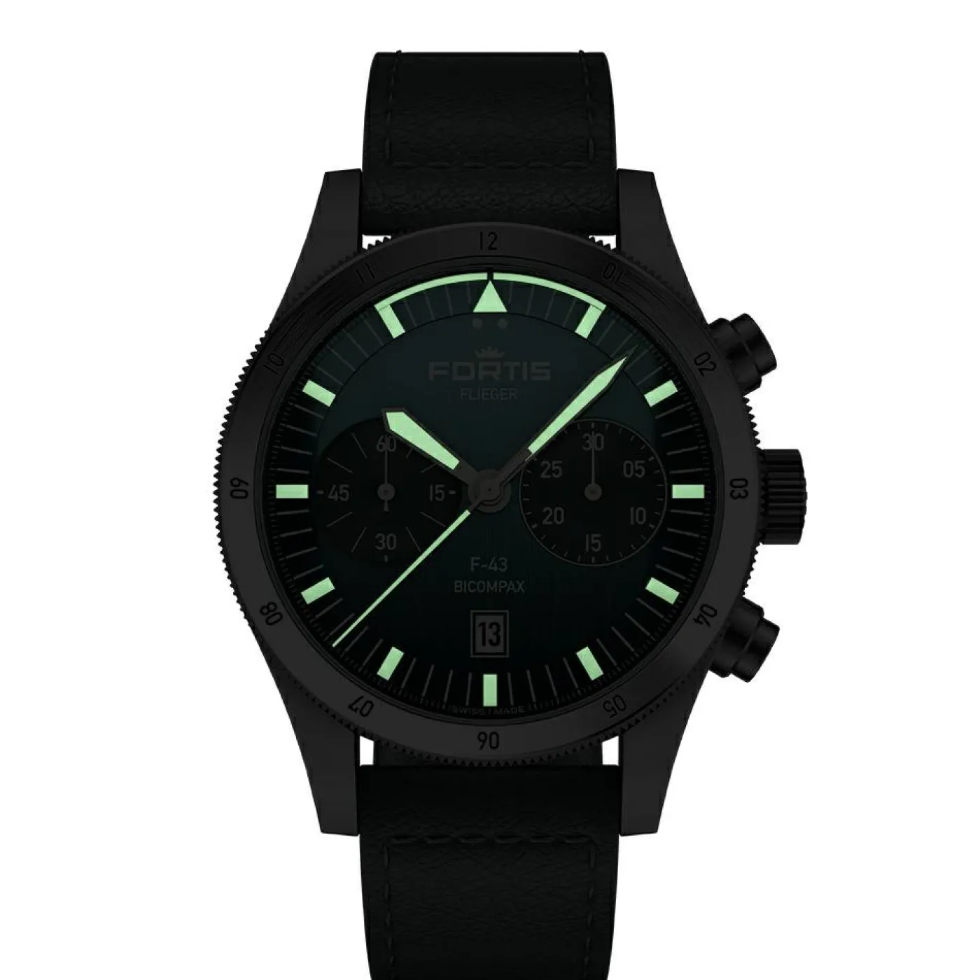 Uhr "Flieger F-43 Bicompax"